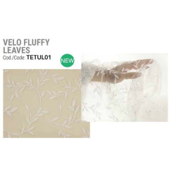 Velo fluffy leaves 40x100 cm