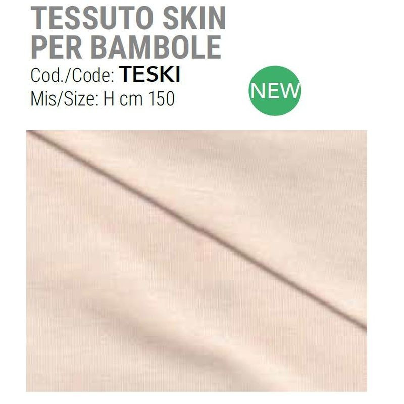 Tessuto skin per bambole color carne 75x100 cm