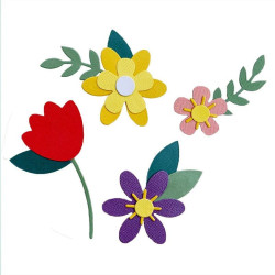 Fustella Sizzix Bigz Spring flowers