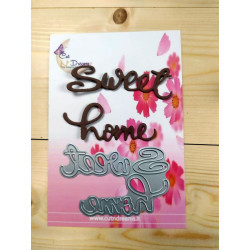 Fustella metallica scritta Sweet Home 4