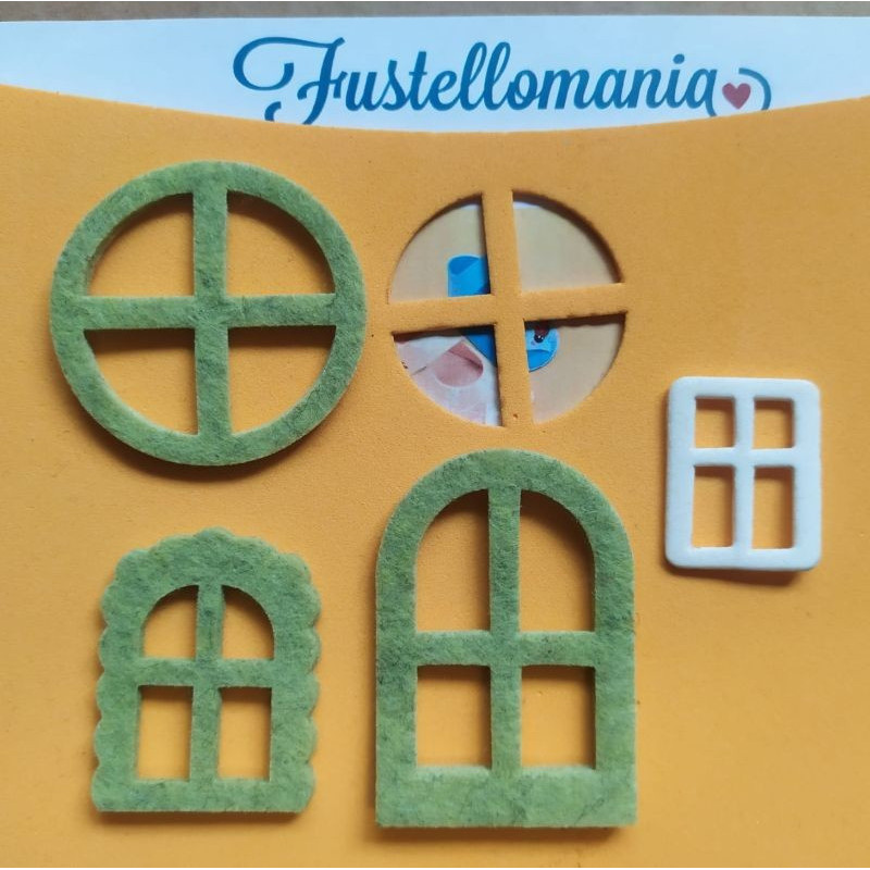 Set 5 kit essenziale porte e finestre per creare casette