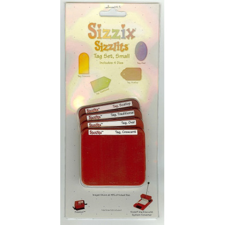 Fustella Sizzix Sizzlits Tag set small