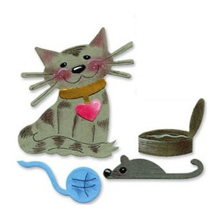 Fustella Sizzix Bigz Gatto Topo e giochi