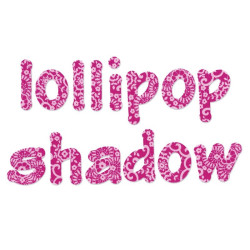 Fustella Sizzix Alfabeto Lollipop shadow