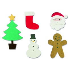 Fustella Sizzix Thinlits Basic christmas shapes