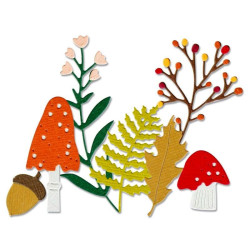 Fustella Sizzix Thinlits Winter nature