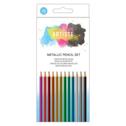 Set 12 matite Artiste metallic pencil