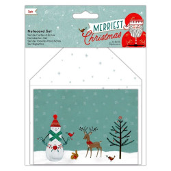 NOTECARD SET (3PK) - MERRIEST CHRISTMAS