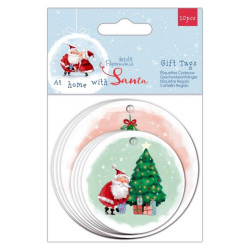 SHAPED GIFT TAGS (20PK) - AT HOME WITH SANTA