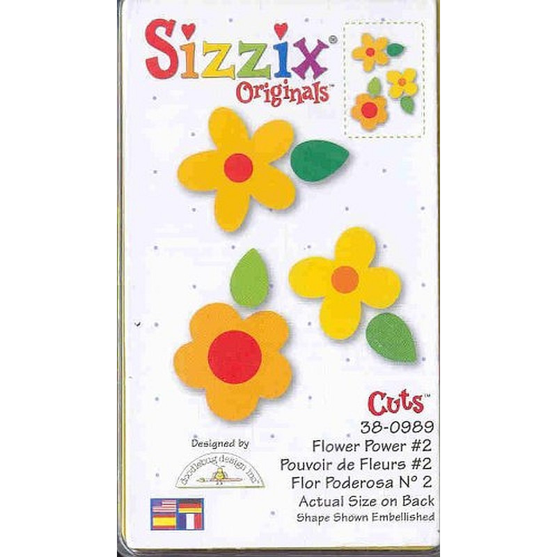 Fustella Sizzix Originals Yellow Flower Power 2