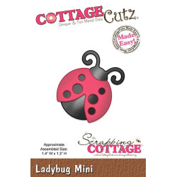 Fustella metallica Cottage Cutz Ladybug mini