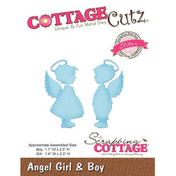 Fustella metallica Cottage Cutz Angel Girl and Boy