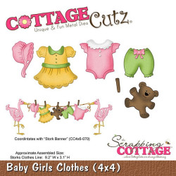 Fustella metallica Cottage Cutz Baby girls clothes