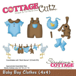 Fustella metallica Cottage Cutz Baby boys clothes