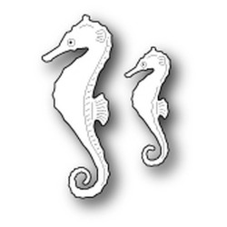 Fustella metallica Memory Box Swimming Seahorses