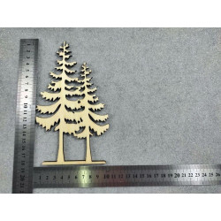 Sagoma in legno Albero doppio