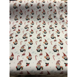 Pannolenci stampato 1mm Babbo Natale e bastone 50x90 cm