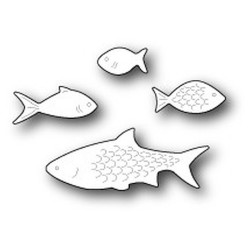 Fustella metallica PoppyStamps Aquarium Fish