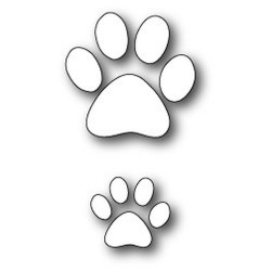 Fustella metallica PoppyStamps Puppy Paw Prints