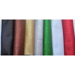 Pannolenci glitter simil fommy 1mm  - KIT Decorazione per le Feste 7 colori 30x50 cm