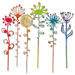 Fustella Sizzix Thinlits Artsy stems by Tim Holtz