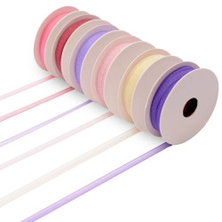 Nastro di Organza 6 Colori 3mm x 2metri Femminuccia