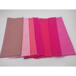 Jersey - KIT Rose FUCSIA 7 fogli 50x30 cm