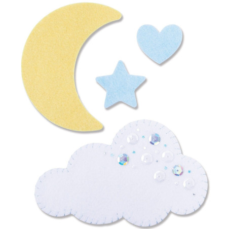 Fustella Sizzix BIGZ L Moon & Cloud