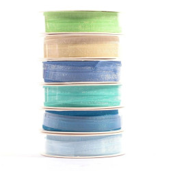 Nastro di Organza 6 Colori 3mm x 2metri Maschietto