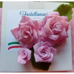 Fustella M Rosa bianca