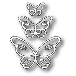 Fustella metallica PoppyStamps Devyn Butterfly Trio