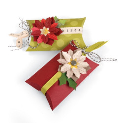 Fustella Sizzix Thinlits Scatola cuscino e stelle di Natale Box pillow