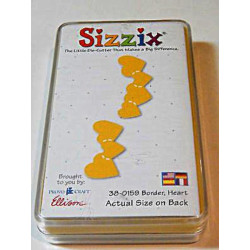 Fustella Sizzix Originals Yellow Cuori bordati