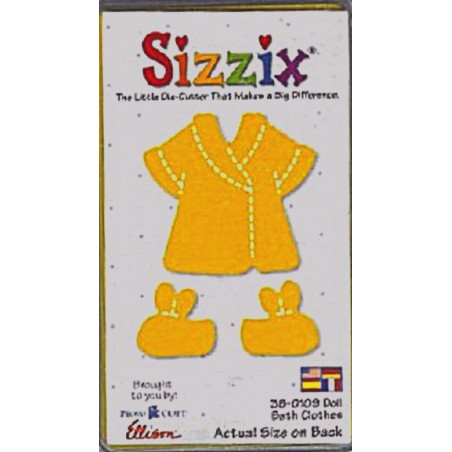 Fustella Sizzix Originals Yellow Vestiti da bagno