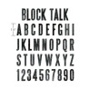 Fustella Sizzix BIGz XL Tim Holtz Alfabeto Block Talk