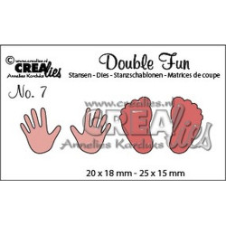 Fustella metallica Crealies Double fun mani e piedi