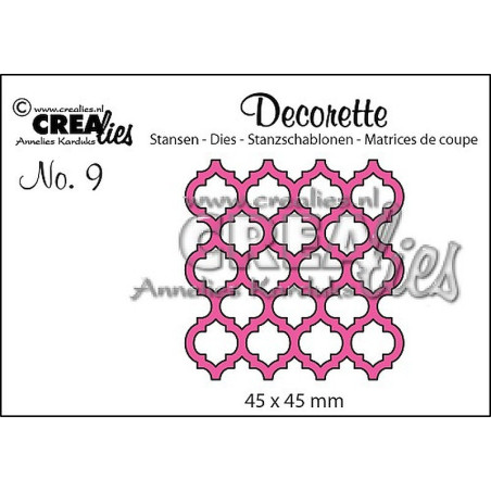 Fustella metallica Crealies Decorette nr 9