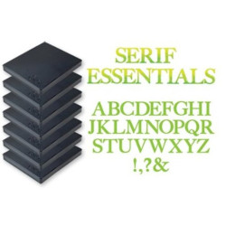 Fustella Sizzix Serif Essential Alfabeto