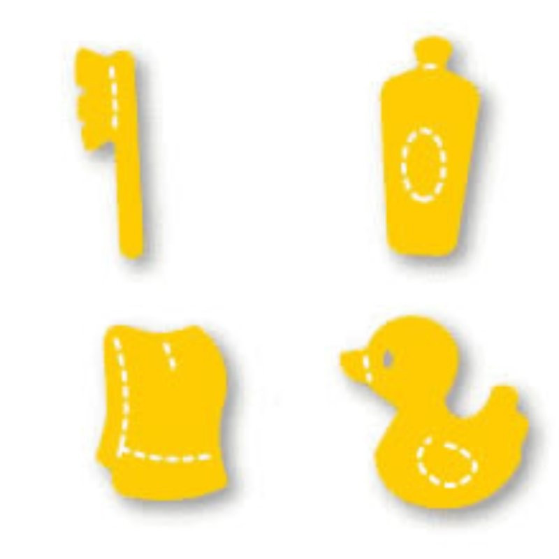 Fustella Sizzix Originals Yellow Accessori da bagno