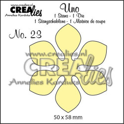 Fustella metallica Crealies Uno Flower 14