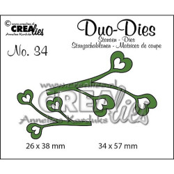 Fustella metallica Crealies Duo dies Leaves 4