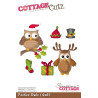 Fustella metallica Cottage Cutz Festive Owls