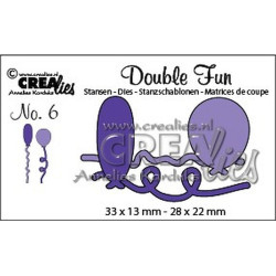 Fustella metallica Crealies Double fun 6