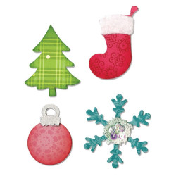 Fustella Sizzix Bigz Albero di Natale e Fiocco di neve