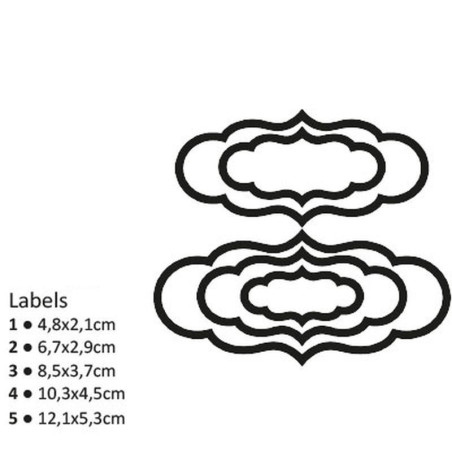 Fustella Etichette smerlate