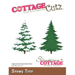 Fustella metallica Cottage Cutz Snowy tree