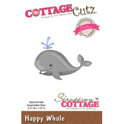 Fustella metallica Cottage Cutz Happy Whale