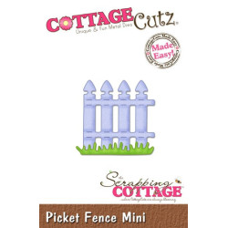 Fustella metallica Cottage Cutz Picket Fence Mini