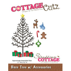 Fustella metallica Cottage Cutz Bare tree with accessories