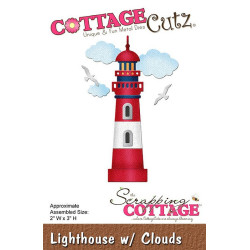 Fustella metallica Cottage Cutz Lighthouse with clouds